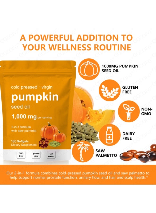 PUMPKIN of pumpkin seed oil softgels promotes digestion and sleep, nourishes skin and hair, and is rich in high-quality nutrients. - Image 5