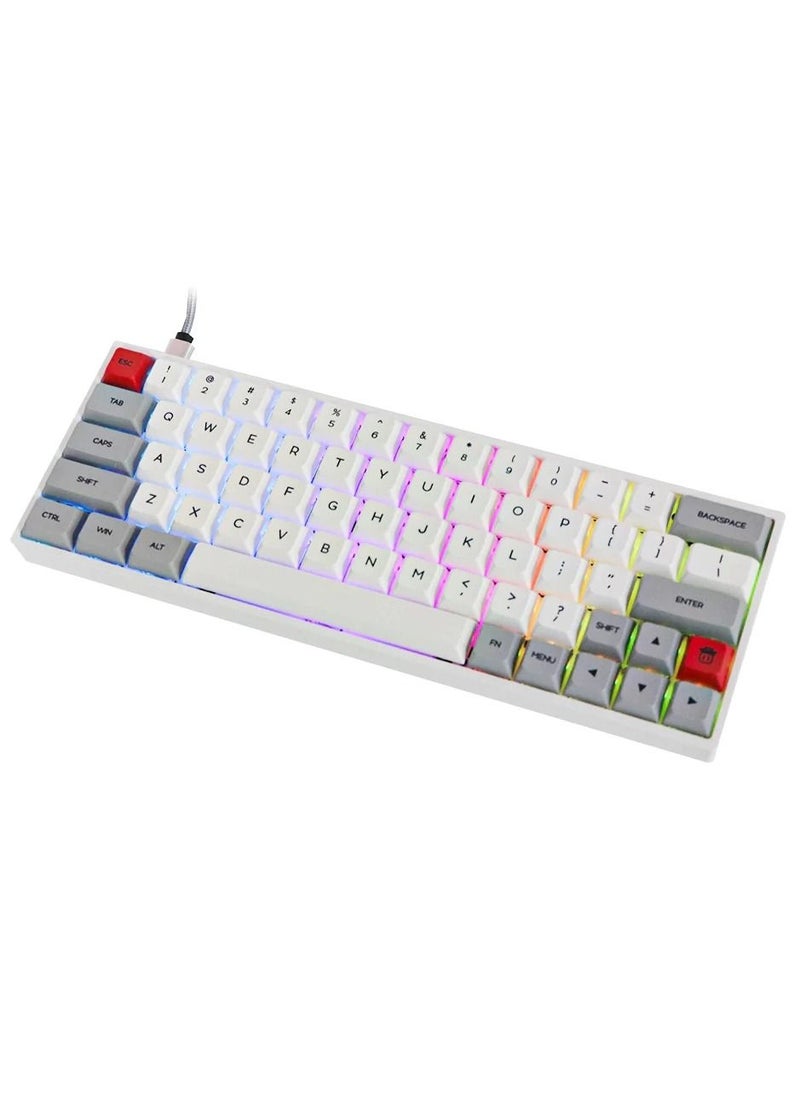 EPOMAKER - SKYLOONG SK64 Mechanical Gaming Keyboard – Gateron Optical Yellow Switch (White Grey Red) - Image 1