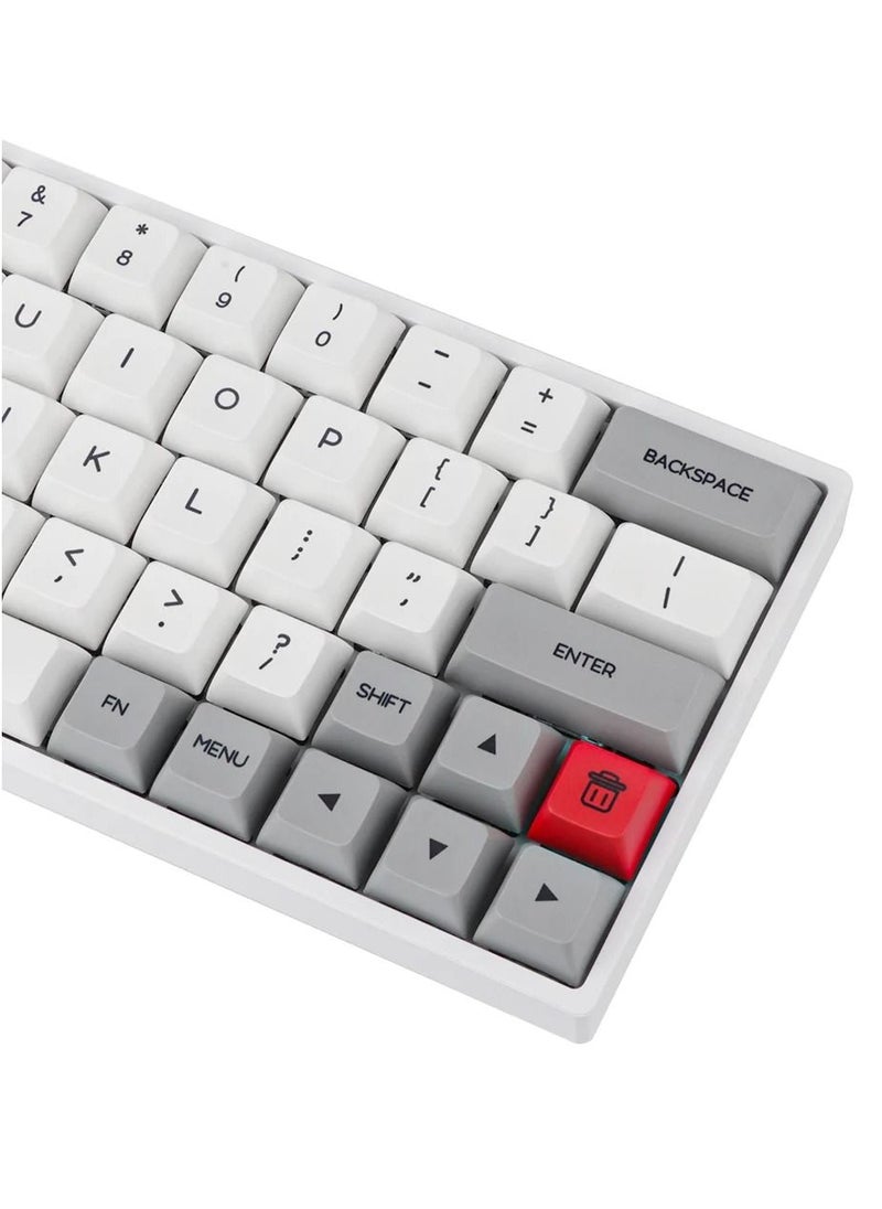 EPOMAKER - SKYLOONG SK64 Mechanical Gaming Keyboard – Gateron Optical Yellow Switch (White Grey Red) - Image 1