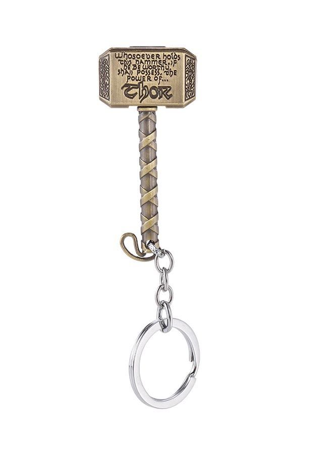 NIBEMINENT Thor's Hammer Shaped Metal Key Chain - Image 1