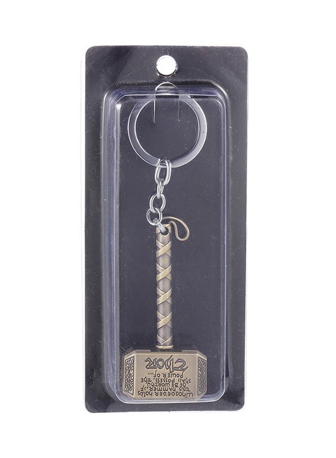 NIBEMINENT Thor's Hammer Shaped Metal Key Chain - Image 3