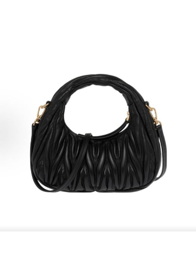 Wander quilted nappa leather hobo Crossbody Shoulder Bag. - Image 2