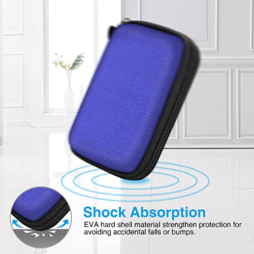 MEDMAX Hard Shell Protective Case for Freestyle Libre 3 2 / Libre Reader, Lightweight Shockproof Diabetic Storage Carrying Case with Clip and Handle (Blue) - Image 4
