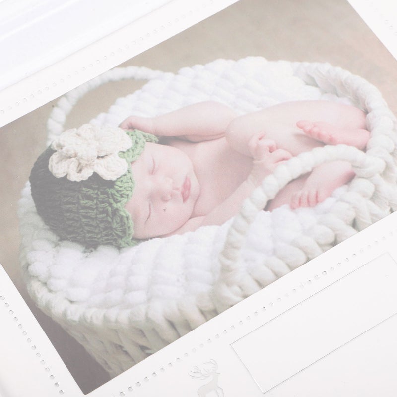 Newborn Fingerprint And Footprint Frame Meaningful Household Baby Growth Photo Frame - Image 2