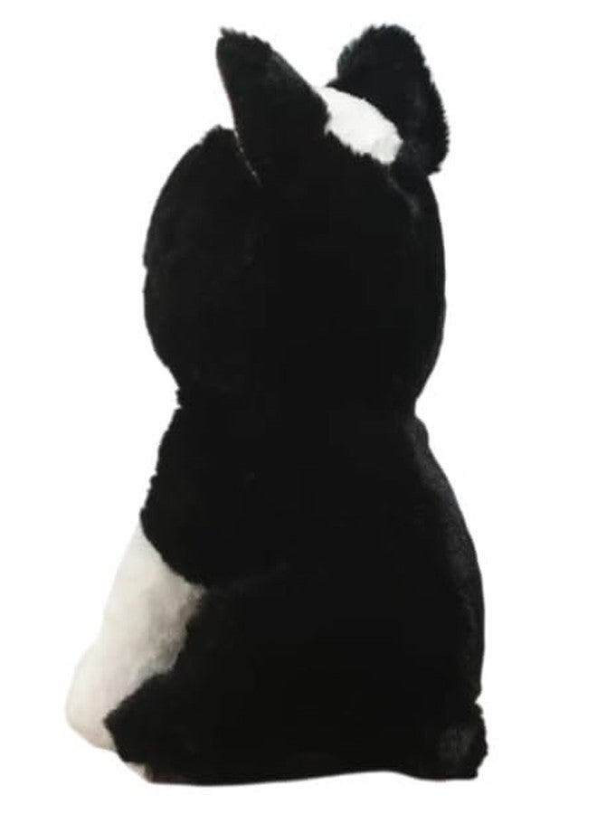 STRIDERS Dog Plush Soft Toy for Kids - Black & White | Cute Stuffed Animal Puppy | Huggable Cuddly Pet for Girls & Boys | Soft Plush Toy for Playtime - Image 3