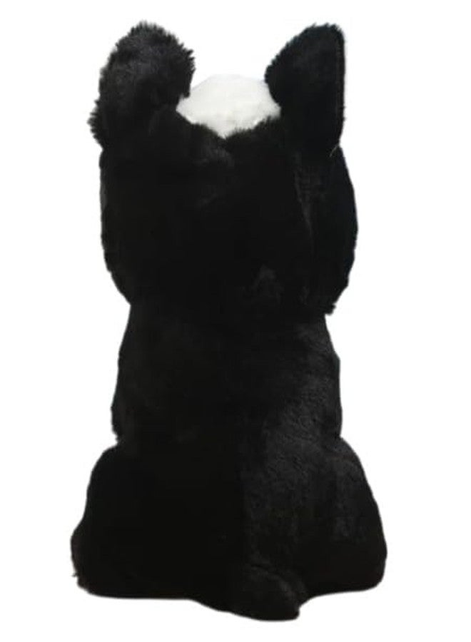 STRIDERS Dog Plush Soft Toy for Kids - Black & White | Cute Stuffed Animal Puppy | Huggable Cuddly Pet for Girls & Boys | Soft Plush Toy for Playtime - Image 4