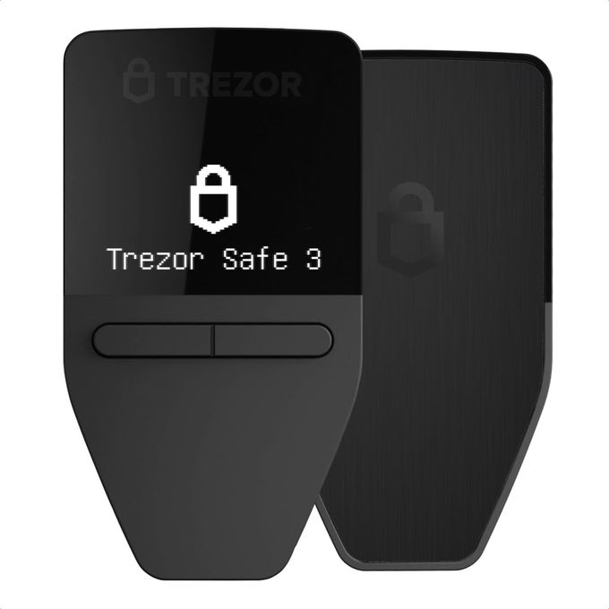 TREZOR Safe 3 Passphrase & Secure Element Protected Crypto Hardware Wallet Buy, Store, Manage Digital Assets Simply And Safely (Cosmic Black) - Image 1