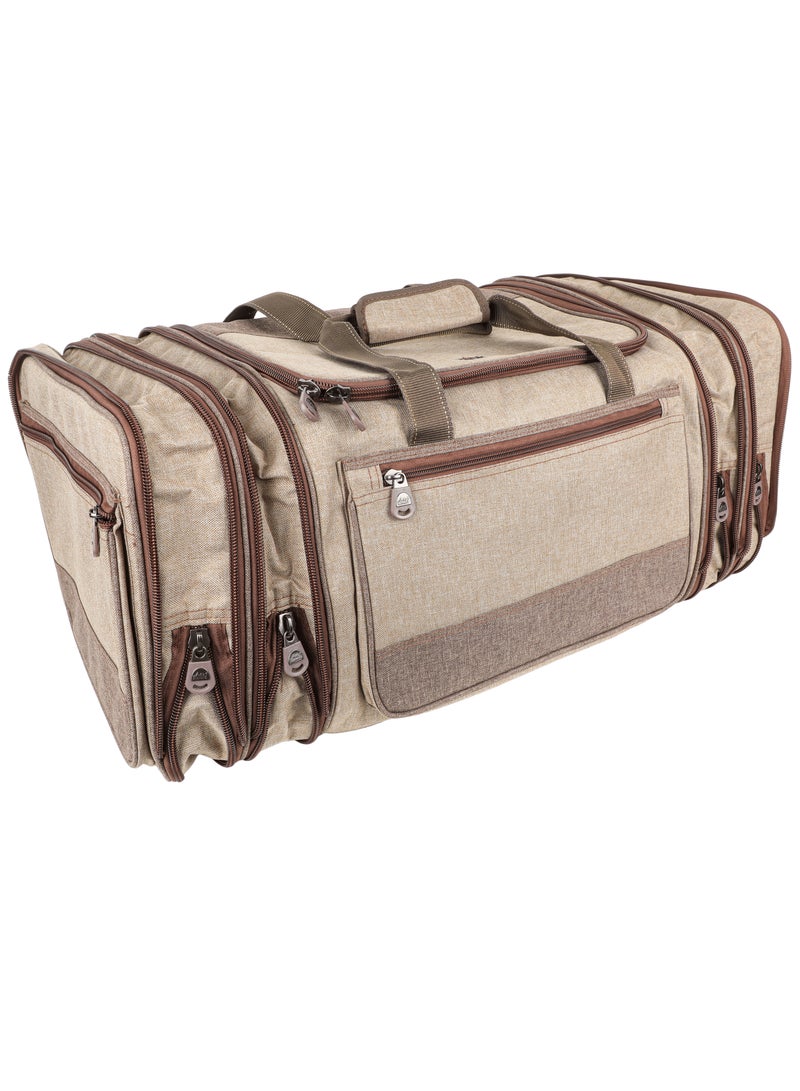 ALGHAFA Camping Tool Bag, Camping and Travel Cookware Organizer, Travel Bag with Mesh Pockets, Portable Bag for Cooking, Grilling and Kitchen Tools, 35*30*63 cm, Oxford Canvas, PVC Lining, Algafa  - Image 4