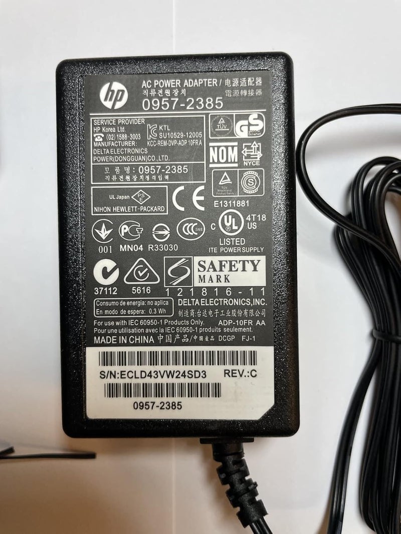 dixietree Replacement for HP 0957-2385 AC-DC Power Supply Adapter 22V 455mA for HP Deskjet 2542 - Image 2