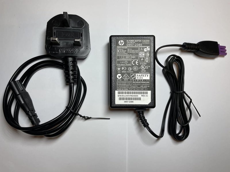 dixietree Replacement for HP 0957-2385 AC-DC Power Supply Adapter 22V 455mA for HP Deskjet 2542 - Image 1