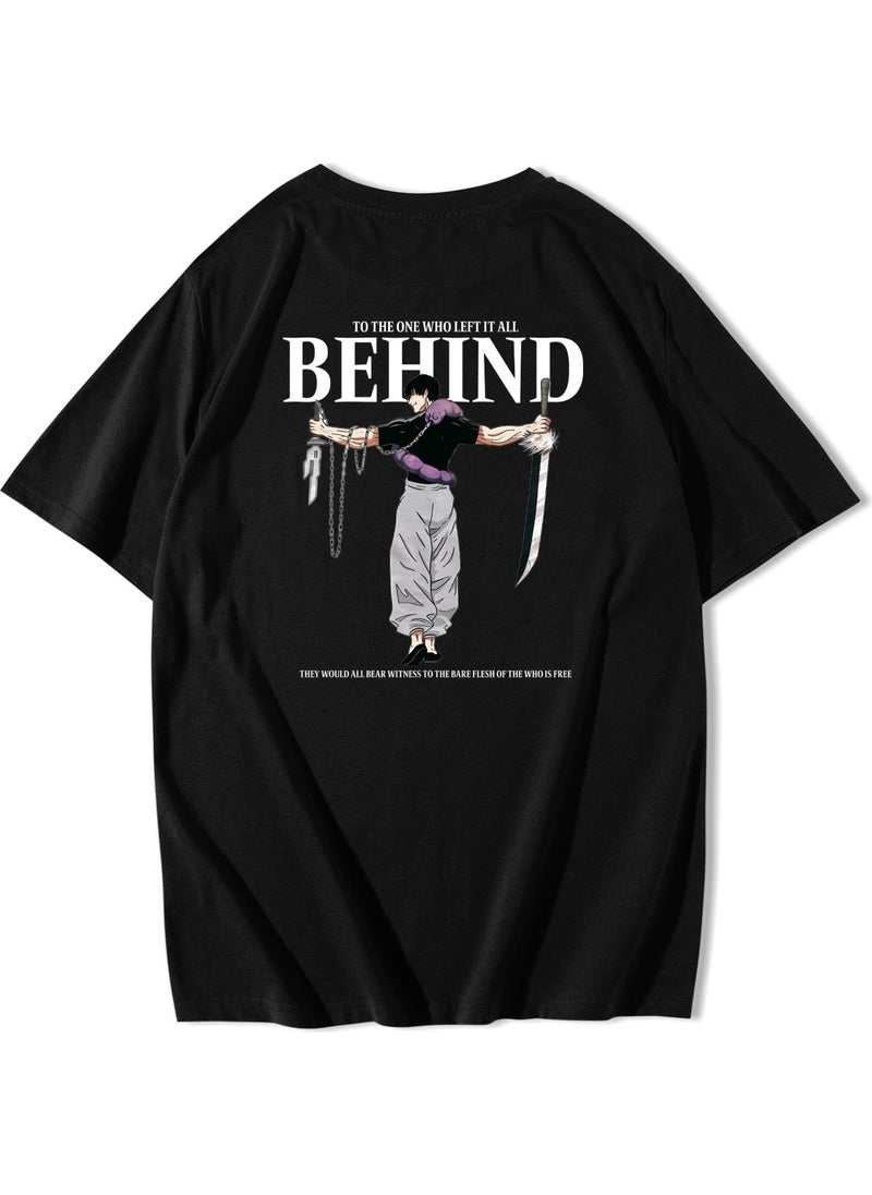 BRZ Collection - Unisex Oversize Behind Anime T-Shirt - Image 1