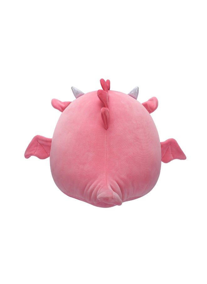 Squishmallows 12 بوصة أجي وردي التنين بالتبليط الزهري بتصميم رسمي من كيلي توي دمية قطنية ملونة هدية ناعمة للأطفال البنات والأولاد قابلة للغسل لعبة قابلة للطي متعددة الألوان لجميع الأعمار  - Image 4