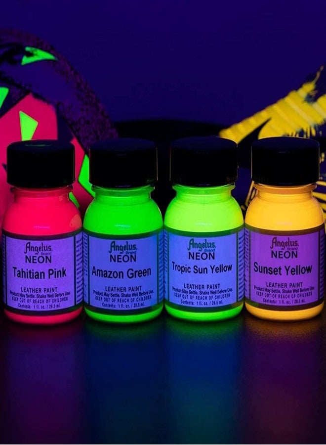 Angelus Angelus Leather Paint 1 Oz Neon Flame Orange - Image 3