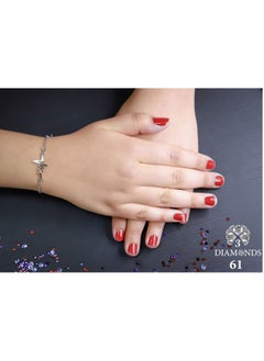 Platinum-Plated Pulse Bracelet - Stylish Accessory for All Sizes.