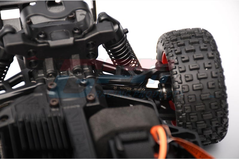 Generic Palumma Rear Drive Shaft for ARRMA 1/14 Mojave GROM Medium Carbon Alloy Steel, 7075 Wheel Hex for ARRMA 1/14 Mojave GROM MEGA 380, Upgrade Accessories, Black +Red  - Image 2