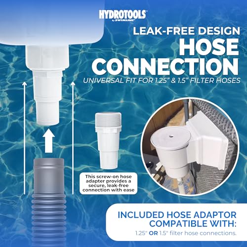 SWIMLINE HYDROTOOLS Standard Wide Mouth Above Ground Pool Skimmer Kit | ABS Construction | Pool Skimmer | Wide Mouth | Snap-In & Removable Weir | Above Ground Pool Skimmer | Easy Basket Access - Image 3