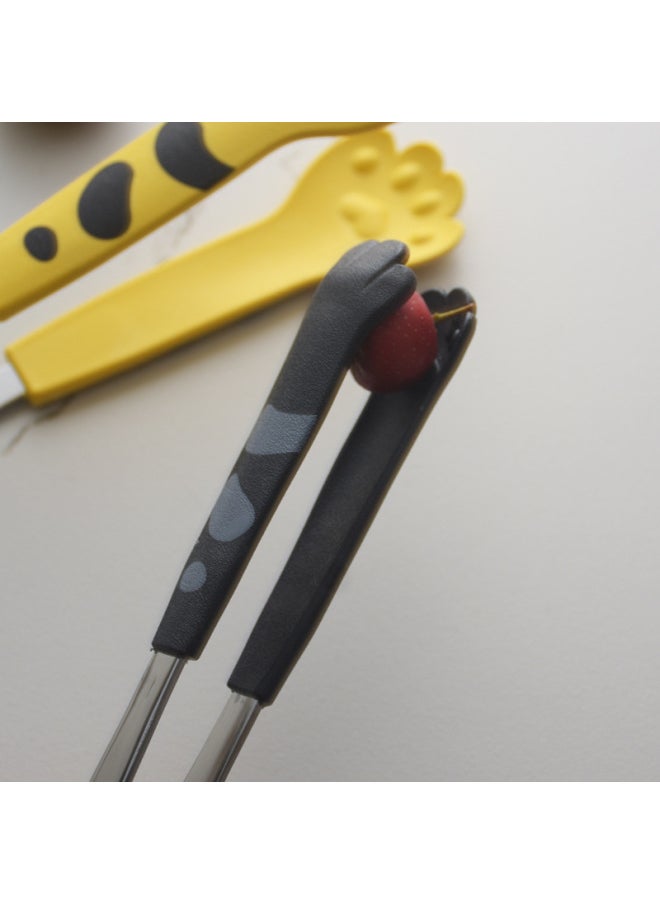 Generic - Cat's Claw Snack Clip No Dirty Hand Food Clip Children's Supplementary Food Clip Potato Chip Clip Household Salah Clip Ice Clip Barbecue Clip-Colour:Yellow Large Size - Image 1
