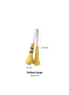 Cat's Claw Snack Clip No Dirty Hand Food Clip Children's Supplementary Food Clip Potato Chip Clip Household Salah Clip Ice Clip Barbecue Clip-Colour:Yellow Large Size