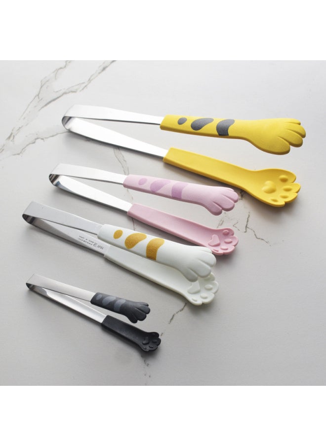 Generic - Cat's Claw Snack Clip No Dirty Hand Food Clip Children's Supplementary Food Clip Potato Chip Clip Household Salah Clip Ice Clip Barbecue Clip-Colour:Yellow Large Size - Image 1