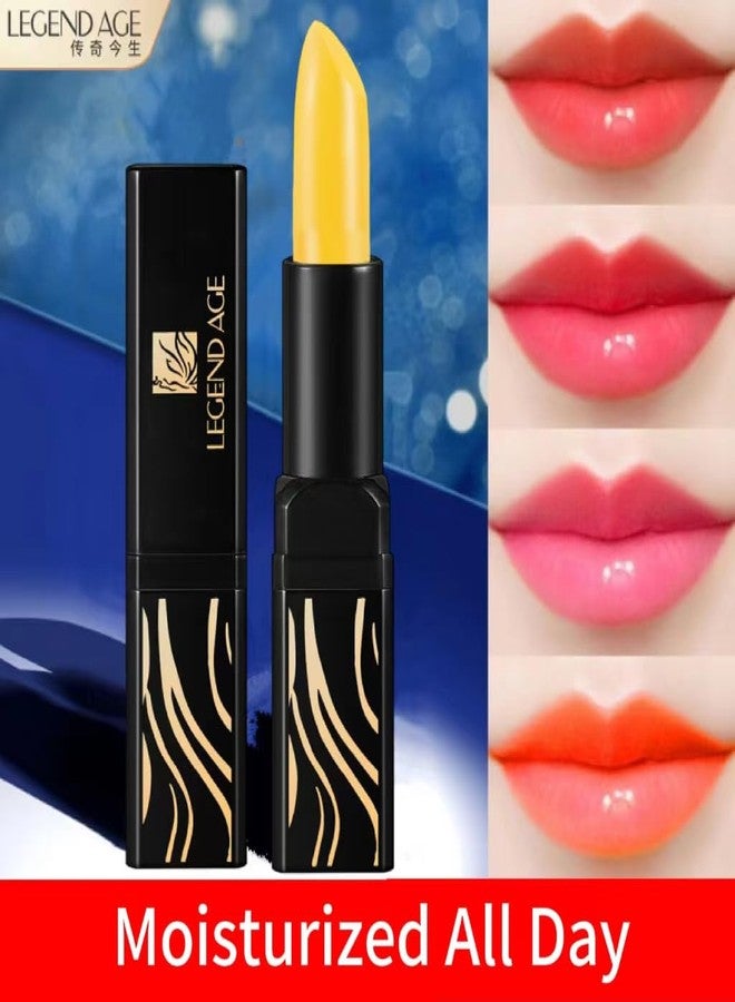 NHDCJF 2Pc/set Lipstick of Legend Age Health Beauty Lip Mask 3 in 1 Magical Cherry Lipstick Thousand Colors, YELLOW - Image 4