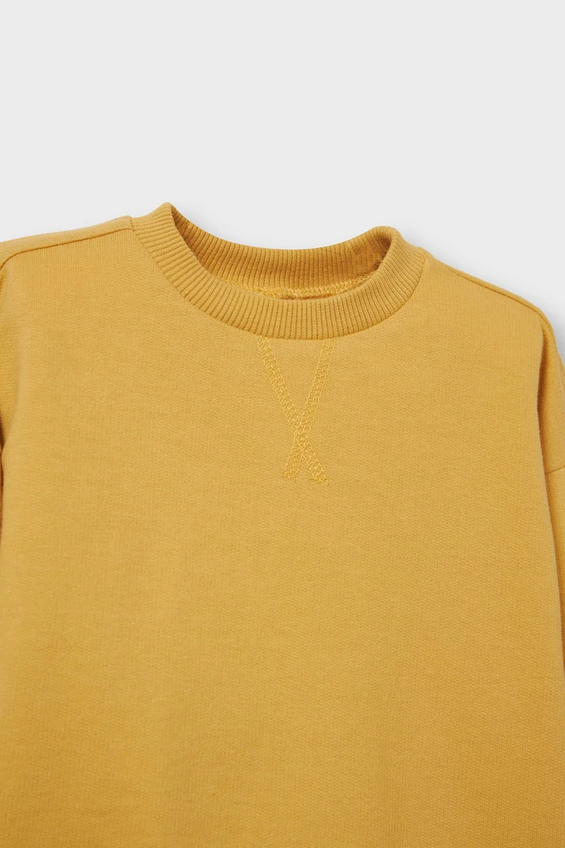 ديفاكتو Baby Boy Crew Neck Basic Sweatshirt