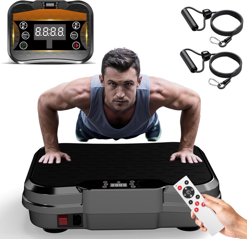 Trekora Vibration Plate Exercise Machine, Vibrating Platform for Lymphatic Drainage Weight Loss, 250 Speeds, Full Body Workout Vibrated Plates Fitness Platform for Home Women Men - Image 1