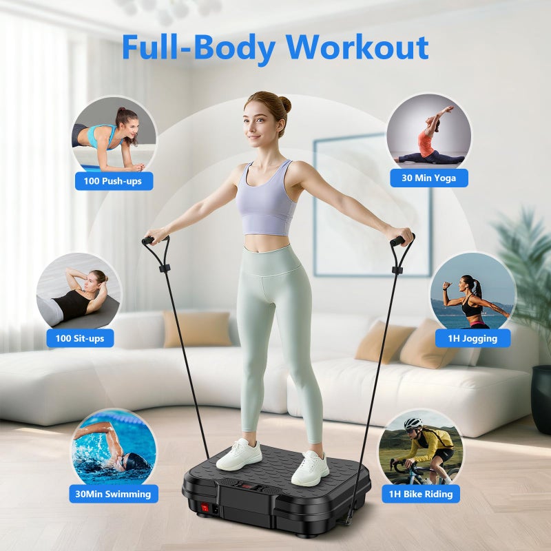 Trekora Vibration Plate Exercise Machine, Vibrating Platform for Lymphatic Drainage Weight Loss, 250 Speeds, Full Body Workout Vibrated Plates Fitness Platform for Home Women Men - Image 4