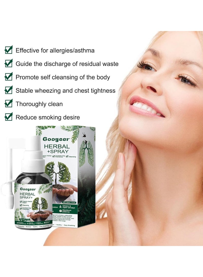 Googeer Herbal Lung Cleansing Spray,respinature,googeer Herbal Lung,Best Respinature Herbal Lung Cleanse Mist,Respi Nature Herbal Lung Cleanse Mist (30ml)  - Image 3