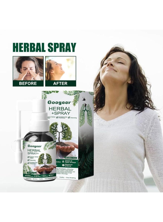 Googeer Herbal Lung Cleansing Spray,respinature,googeer Herbal Lung,Best Respinature Herbal Lung Cleanse Mist,Respi Nature Herbal Lung Cleanse Mist (30ml)  - Image 2