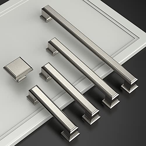 Amerdeco 10 Pack 13 Inch32MM Cabinet Knobs Brushed Satin Nickel for Dresser Bathroom Cabinets ZH0001BSNK - Image 3