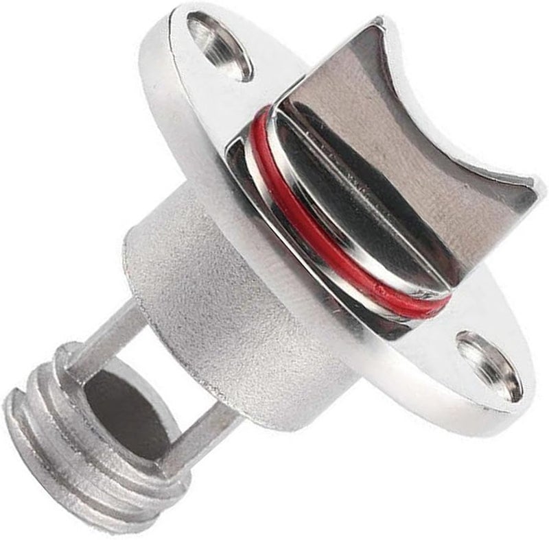 Stainless Steel Marine Drain Plug Transom Bung Replacement for Dinghy Boat - Image 1