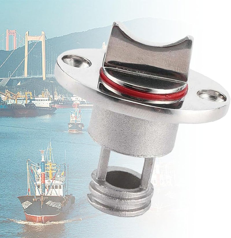Stainless Steel Marine Drain Plug Transom Bung Replacement for Dinghy Boat - Image 5