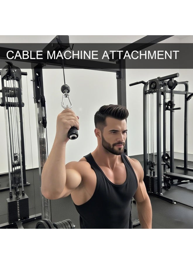 Bukela Ergonomic Tricep Rope Pulldown Attachments, Upgraded 27 32 40 & 47 Inch Extra Long Triceps Rope Cable Attachments for Gym, LAT Pull Down Bar for Cable Machine, Tricep Workout Cable Attachments - Image 4