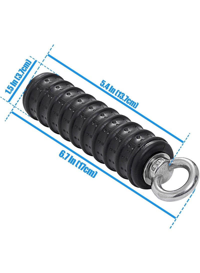 Bukela Ergonomic Tricep Rope Pulldown Attachments, Upgraded 27 32 40 & 47 Inch Extra Long Triceps Rope Cable Attachments for Gym, LAT Pull Down Bar for Cable Machine, Tricep Workout Cable Attachments - Image 3