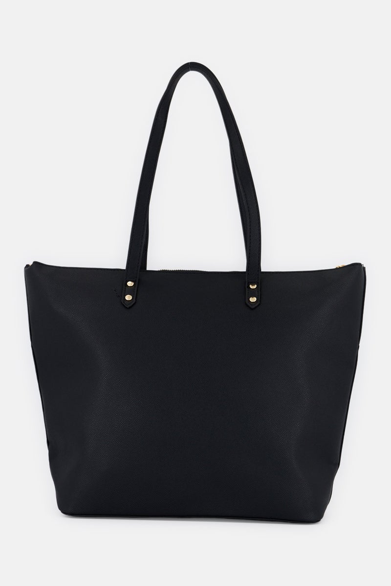 Lavie حقيبة توت بشعار العلامة التجارية للنساء، سوداء - Image 2