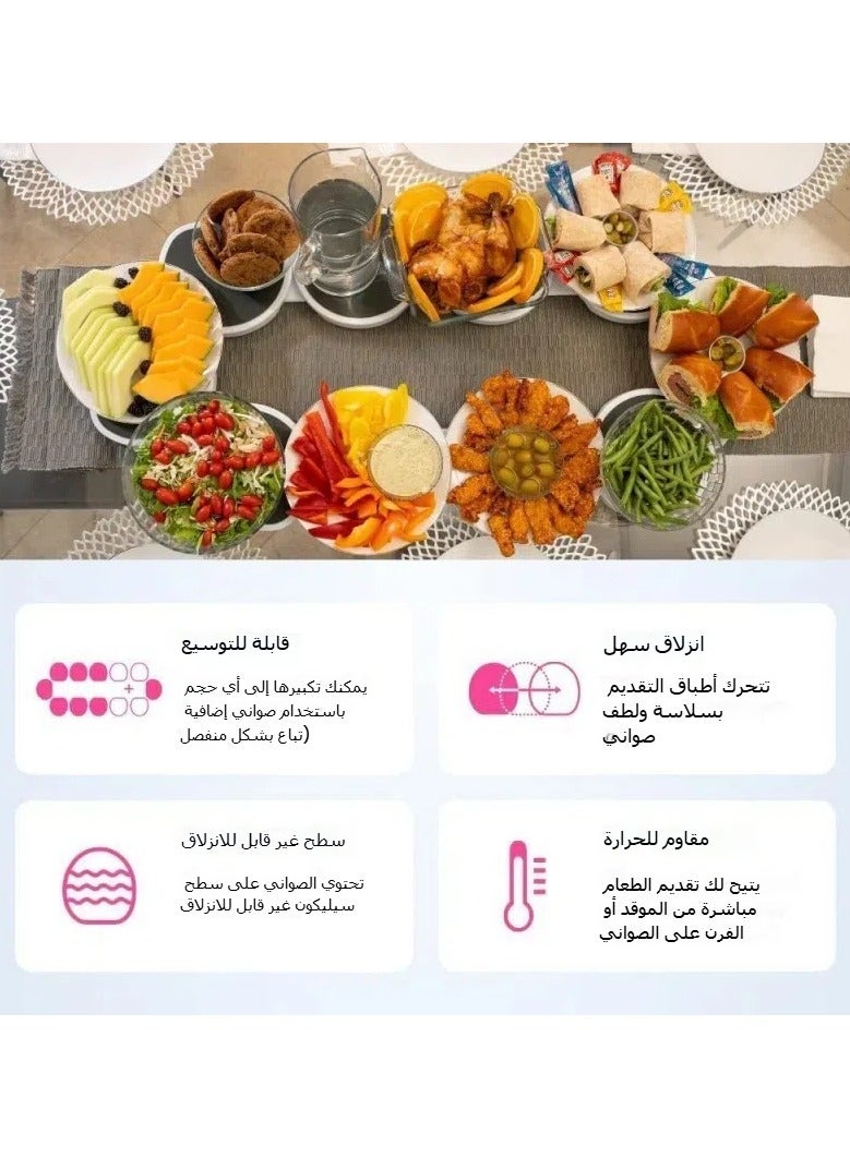 general TheLazy Susan Revolution Dining Table Swivel Tray Portable Meal Tray - Image 2