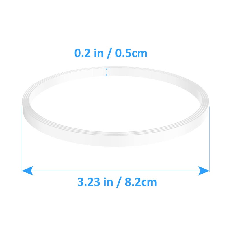 Feilifan 3 Pack Rubber Gaskets Replacement Seal White O-Ring for Ninja Pro Blender Replacement for Ninja BL660 1100w BL770 1500w BL663 BL740 BL773CO BL780 BL780CO (3.22 inch Gaskets) - Image 2