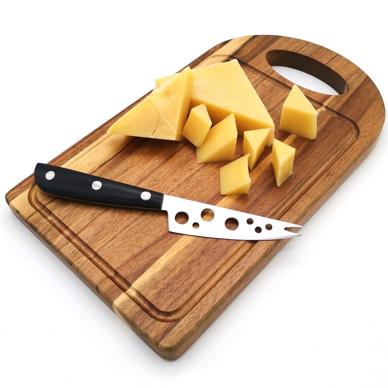 MATTSTONE HILL SINCE 1979 Cheese Knife, MATTSTONE HILL 4 Inch All Purpose Cheese Knife - Soft & Semi Hard Cheese Knives, Premium Stainless Steel, Triple Rivet Handle - Image 2