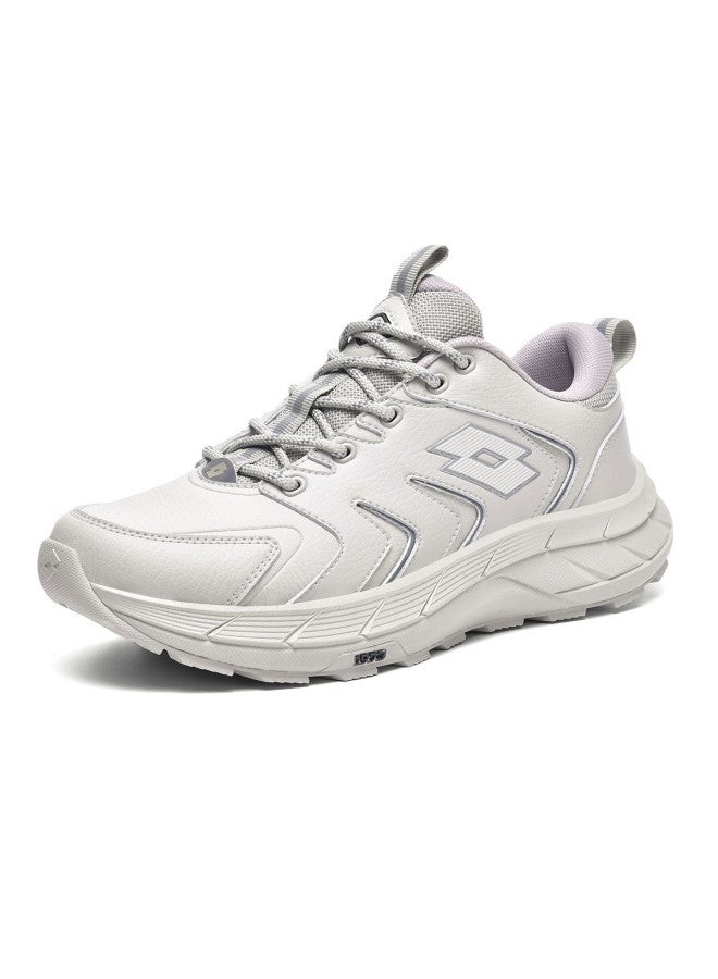 LOTTO Women's Outdoor Sports Shoes Summer New Leather Water-resistant Thick Sole Cushioned Wear-resistant Grip Hiking Shoes For Women - Image 3