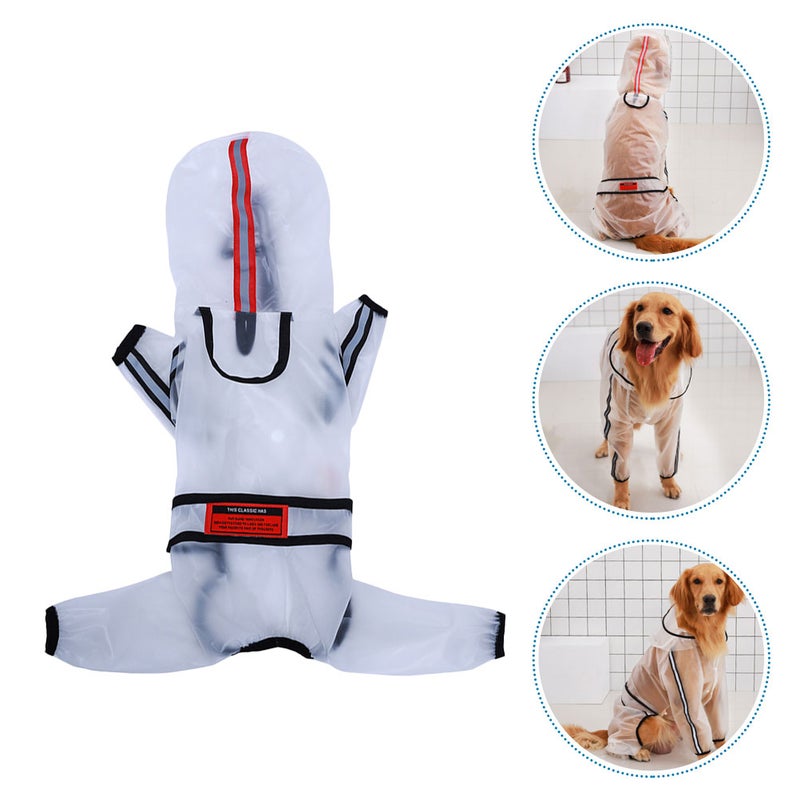 1Pc Dog Raincoat Hooded Pet Raincoat Clothes Pet Supplies - Image 3