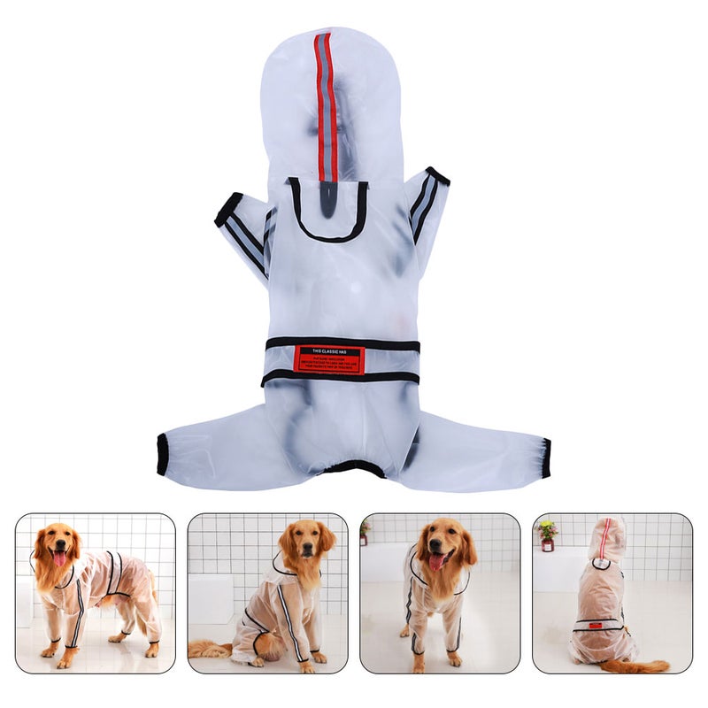 1Pc Dog Raincoat Hooded Pet Raincoat Clothes Pet Supplies - Image 1
