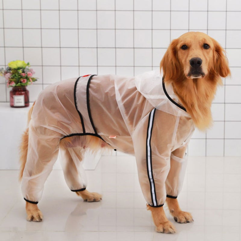 1Pc Dog Raincoat Hooded Pet Raincoat Clothes Pet Supplies - Image 4