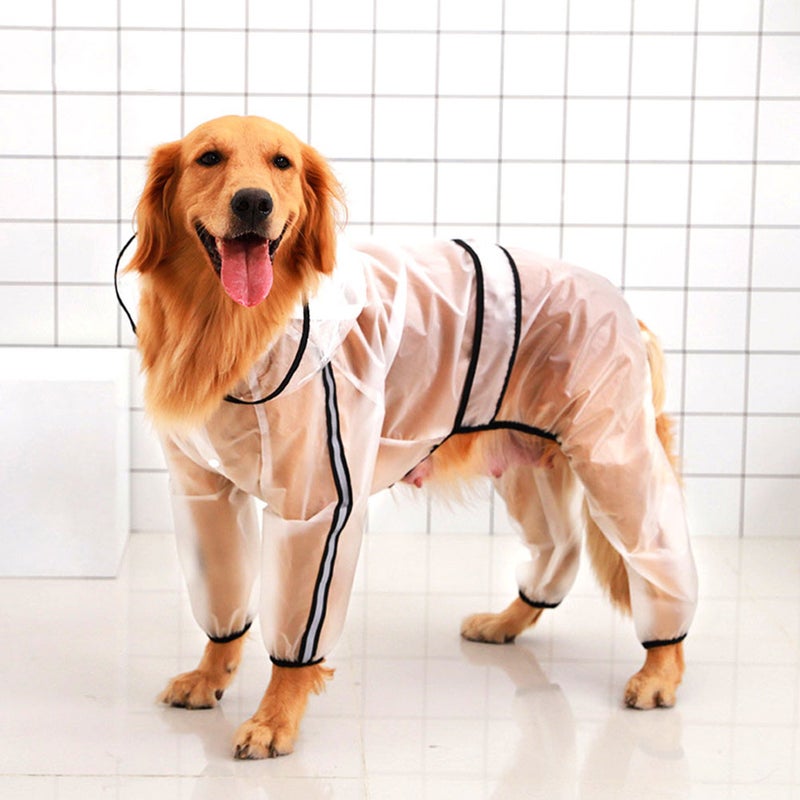 1Pc Dog Raincoat Hooded Pet Raincoat Clothes Pet Supplies - Image 5