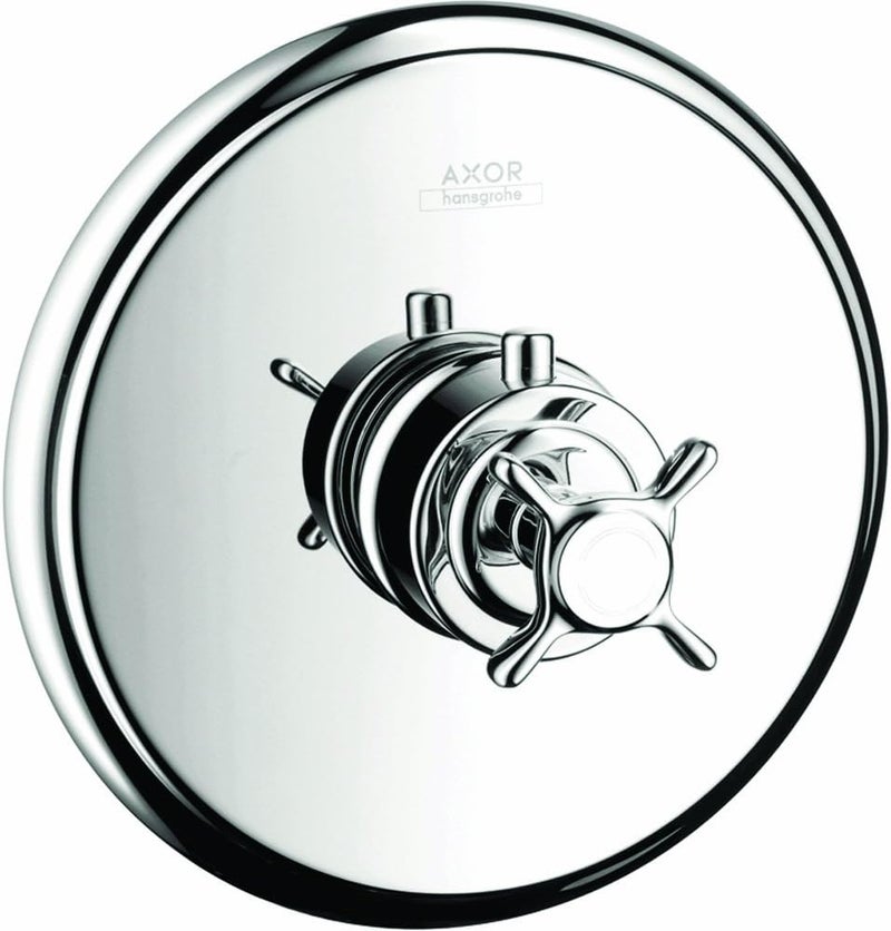 AXOR Montreux Classic Timeless Auto Temperature Control 1Handle 7inch Wide Thermostatic Shower Trim for Roughin Valve in Chrome 16816001 - Image 1