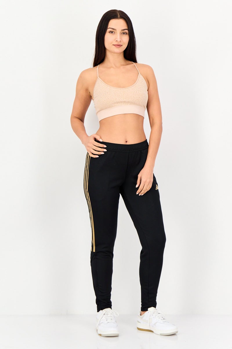 Adidas سروال كرة القدم النسائي بتصميم عادي، أسود - Image 2