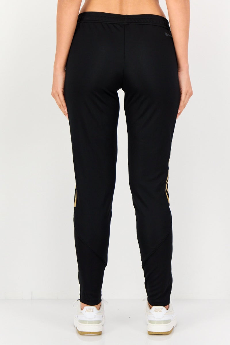 Adidas سروال كرة القدم النسائي بتصميم عادي، أسود - Image 4