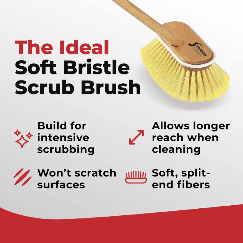 Shurhold 1960 Marine Mate 6 Inch Soft Bristle Brush with 48 Inch Handle - Image 4