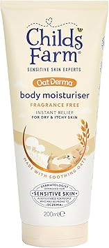 Childs Farm OatDerma Body Moisturiser Fragrance Free Soothing Hydration Sensitive Skin Emollient Baby Kids 200ml - Image 1