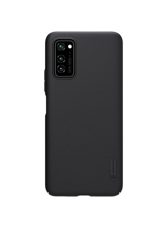Nillkin Huawei Honor View 30 Case Mobile Cover Super Frosted Shield Hard Phone Cover With Stand [ Slim Fit ] [ Designed Case For Huawei Honor View 30 / V30 ] Black 