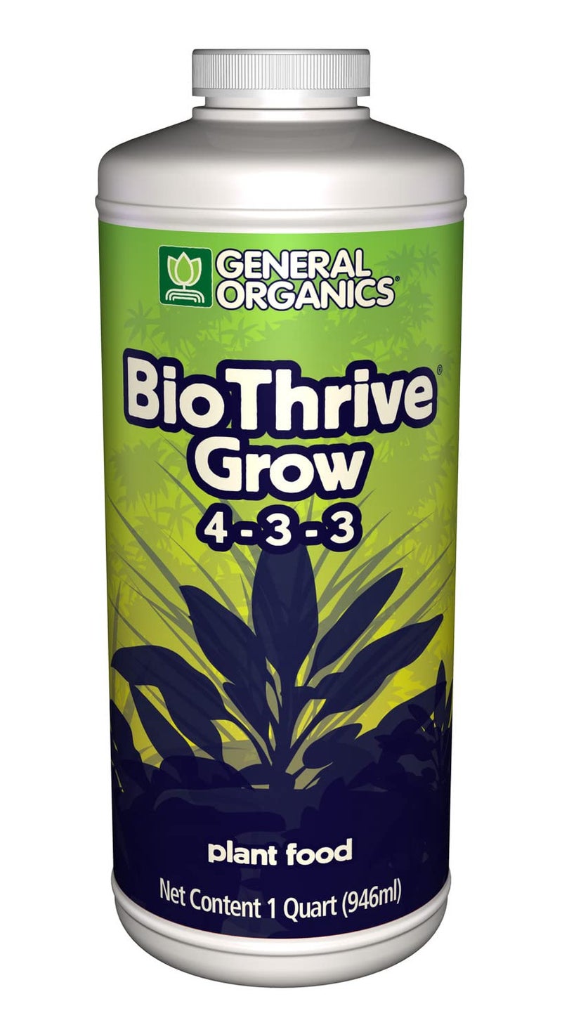 General Hydroponics General Organics BioThrive Grow, Plant Food, 4-3-3, 1 qt. - Image 5